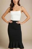 Scarlett Bandage Tank Top White Pearl