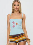 Sweetscape Bead Detail Top Star Blue