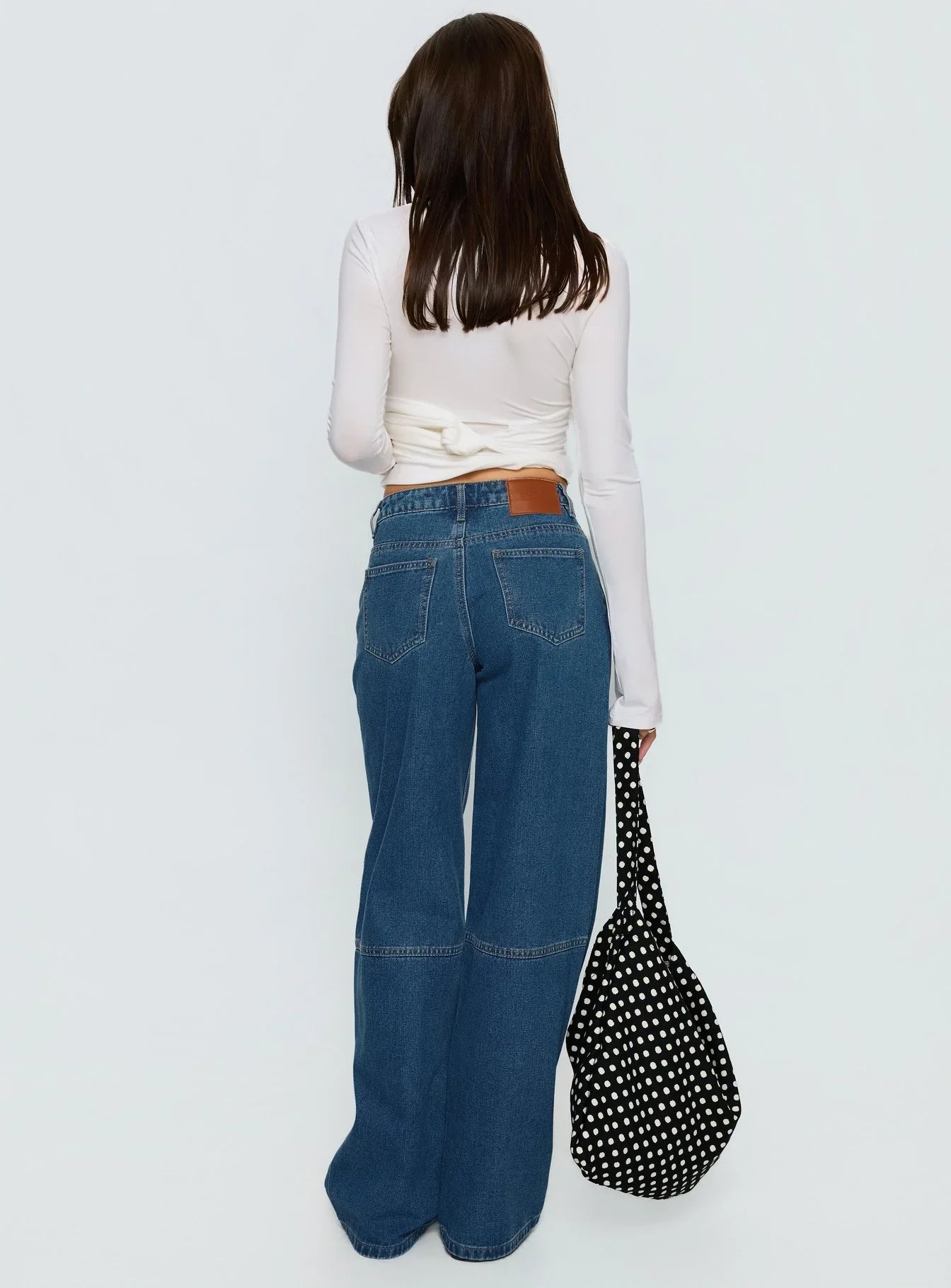 Lando Low Rise Straight Leg Jeans Mid Blue Wash
