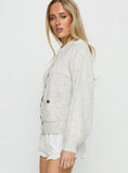 Dorah Boxy Cardigan Grey