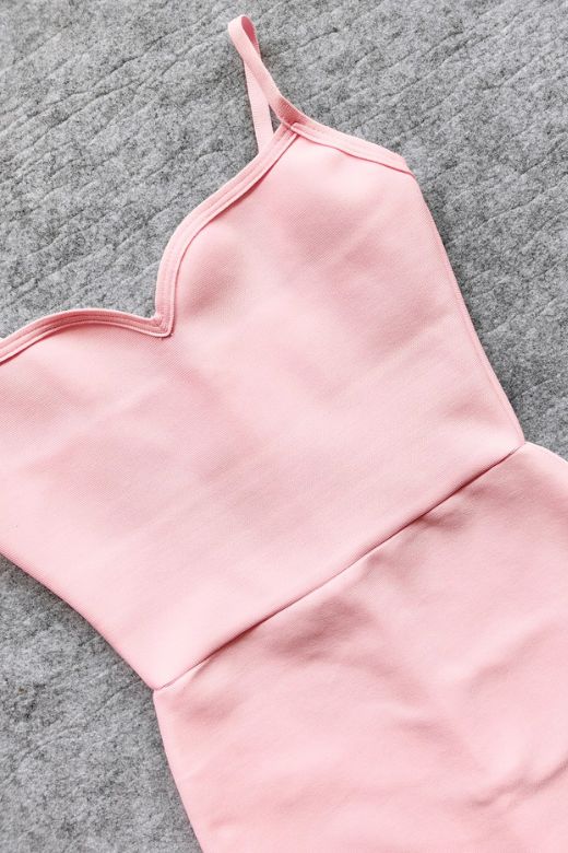 Blanche Bandage Maxi Dress Dusty Pink Sale