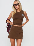 Momentum Contrast Skort Brown Blue