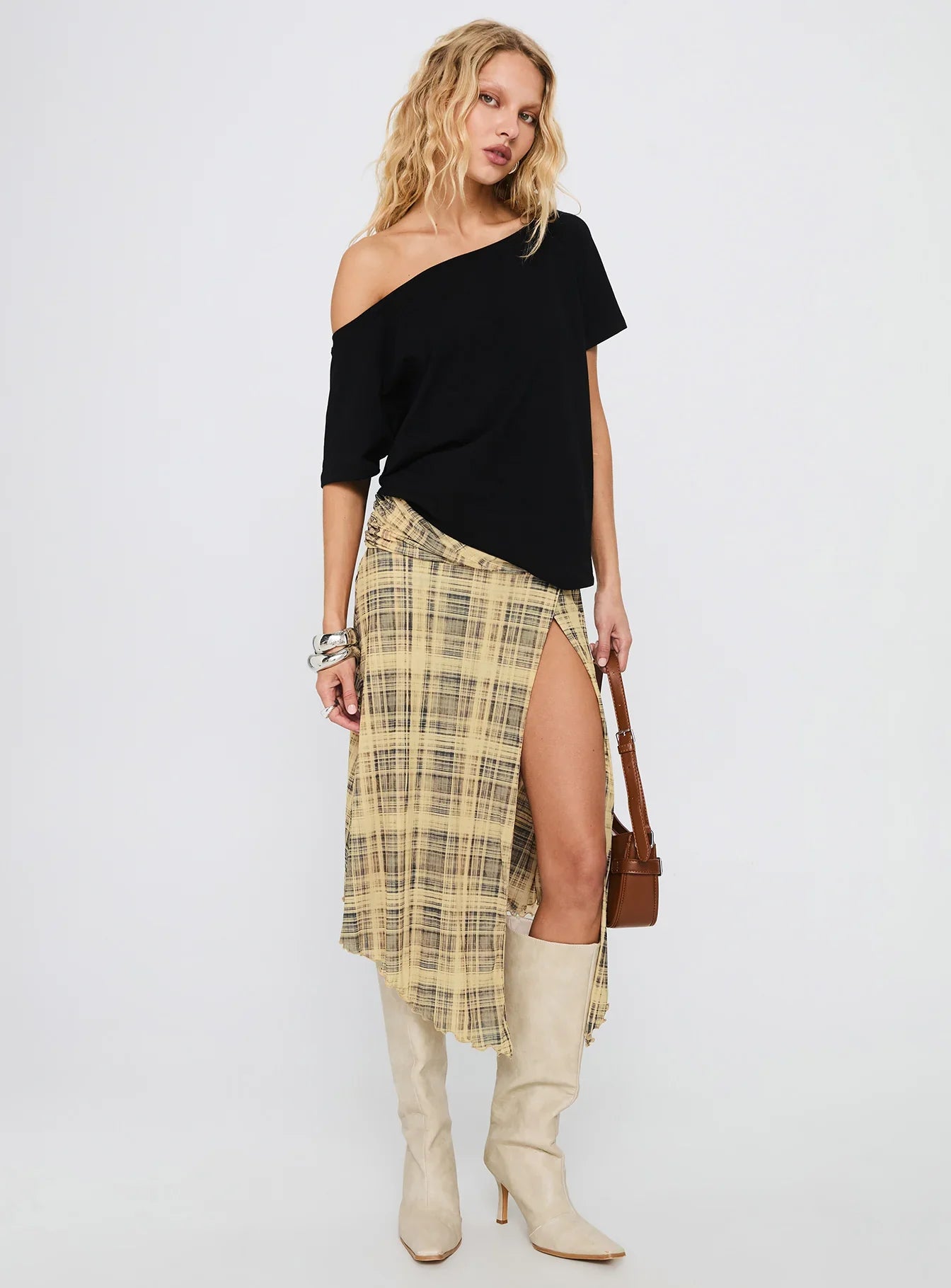 Icon Baby Off Shoulder Top Black