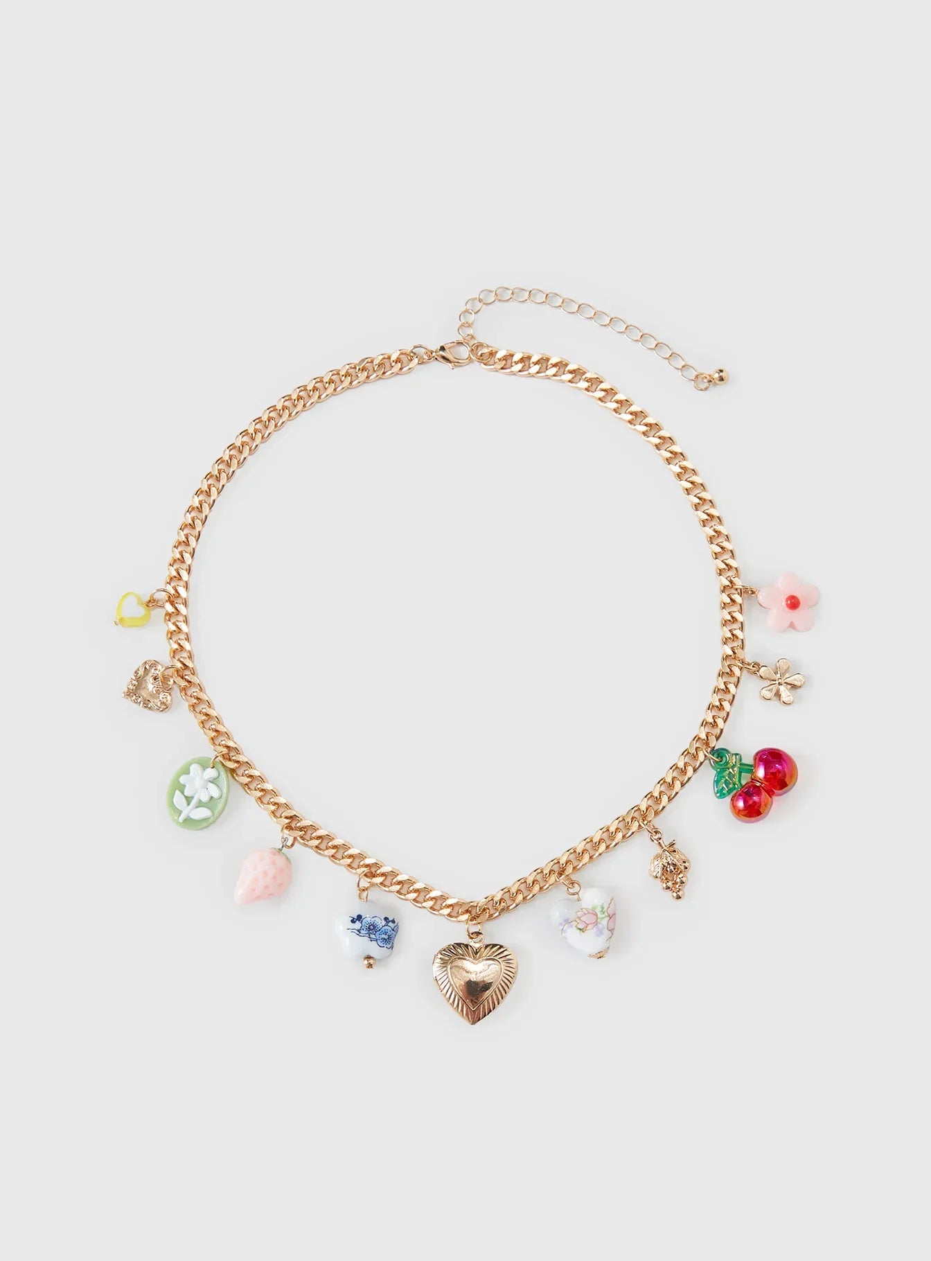 Get Closer Charm Necklace Gold