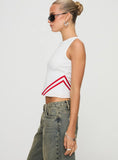 Fast 67 Tank Top White Red
