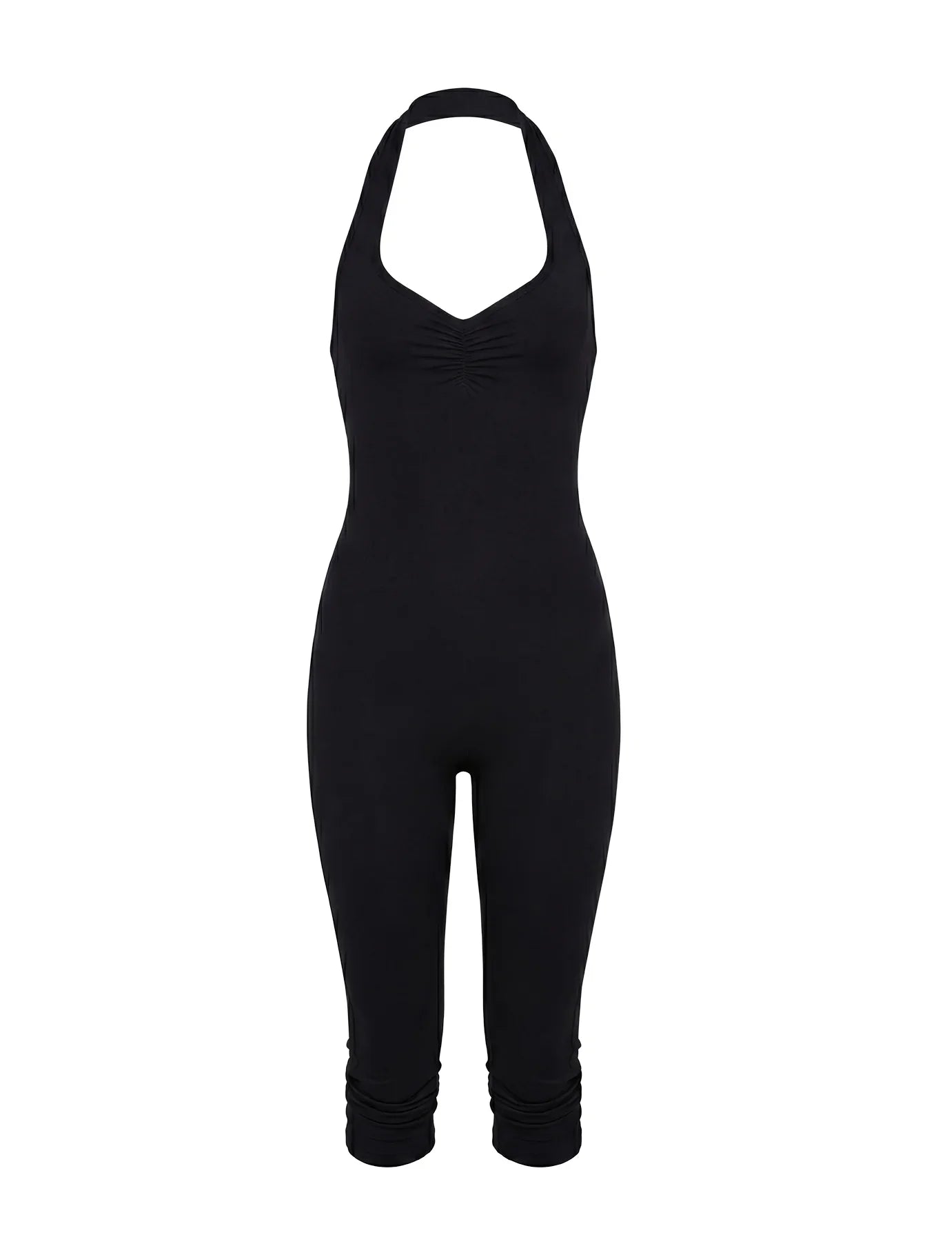 Emmott 3/4 Halter Jumpsuit Black