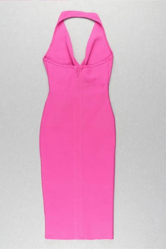 Iris Bodycon Dress Hot Pink