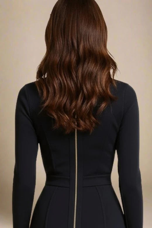 Dee Long Sleeve Bandage Dress Classic Black
