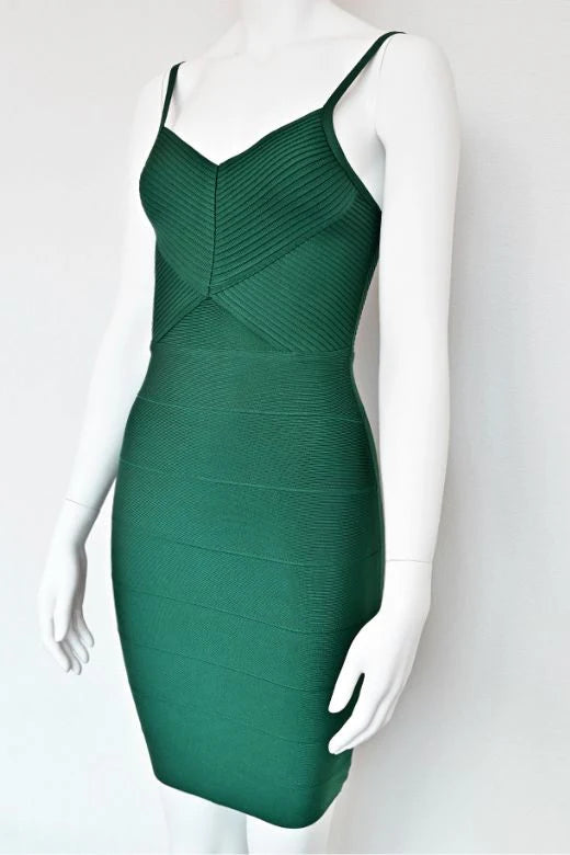 Jene Bandage Dress Emerald Green