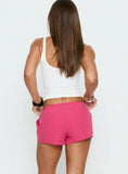Makeli Micro Beach Short Fuchsia Stripe