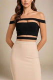 Lexia Bandage Crop Top Classic Black