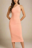 Joi Bodycon Midi Dress Peach