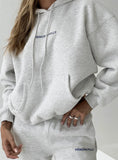 Princess Polly Hooded Sweatshirt Bubble Text Grey Marle Slate