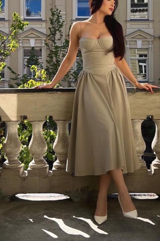Everly Midi Dress Sage Green Sale