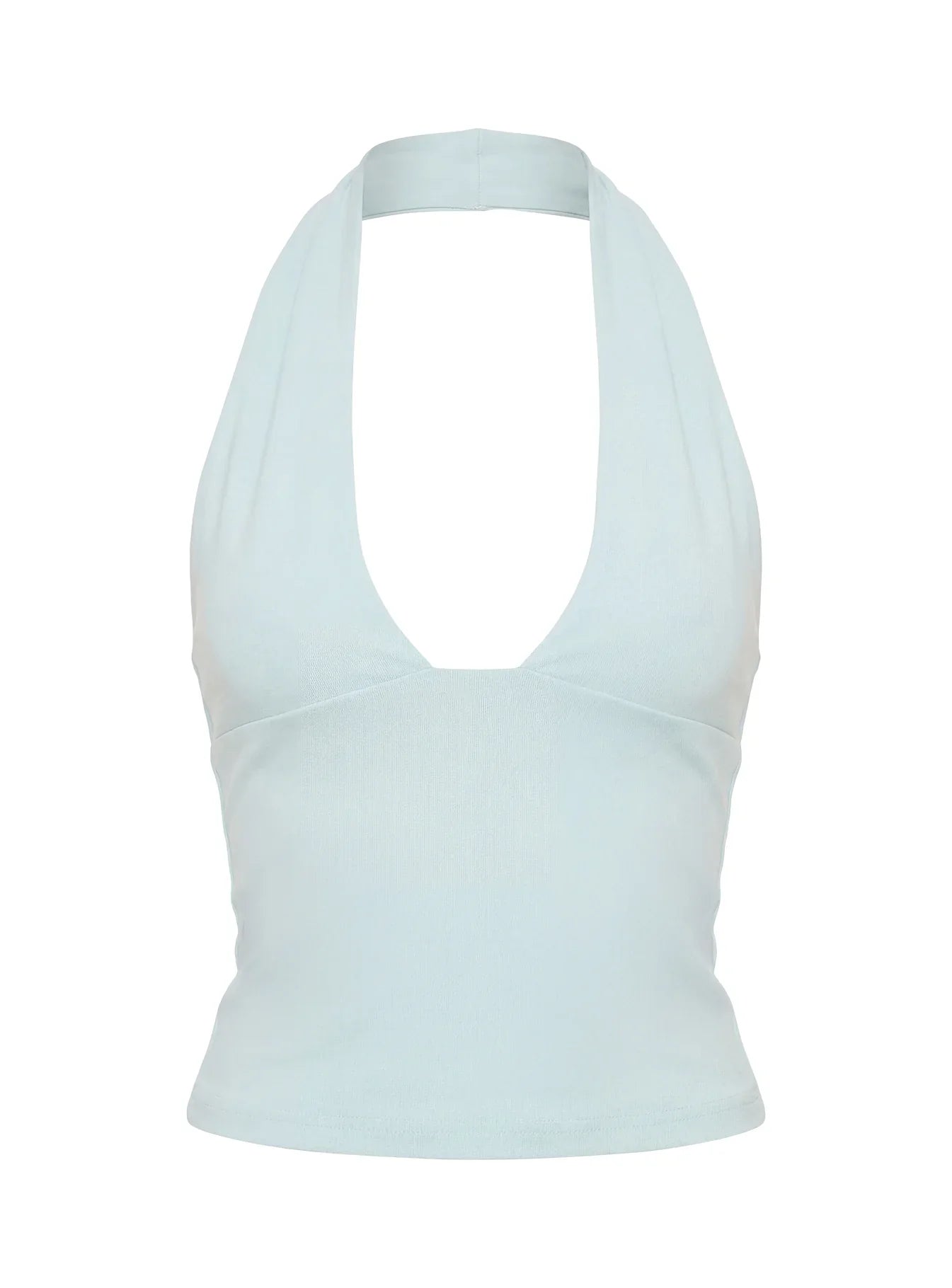 Daily Define Halter Tank Top Blue