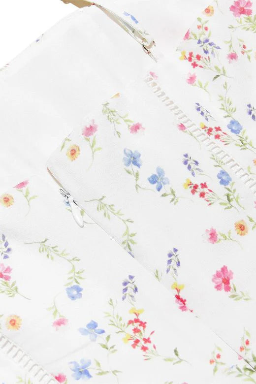 Tasmin Midi Dress White Print