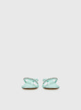 Little Italy Diamante Detail Thong Heels Aqua
