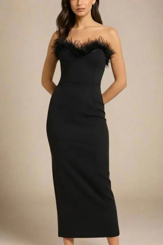 Erin Bandage Maxi Dress Classic Black