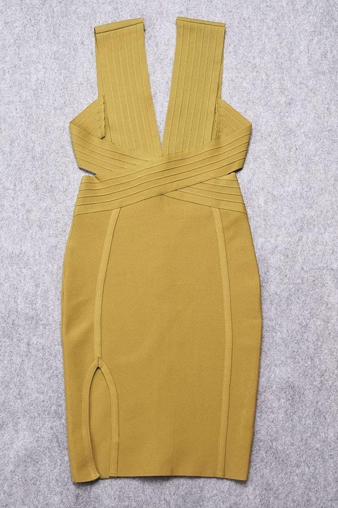 Pia Bandage Dress Olive Green