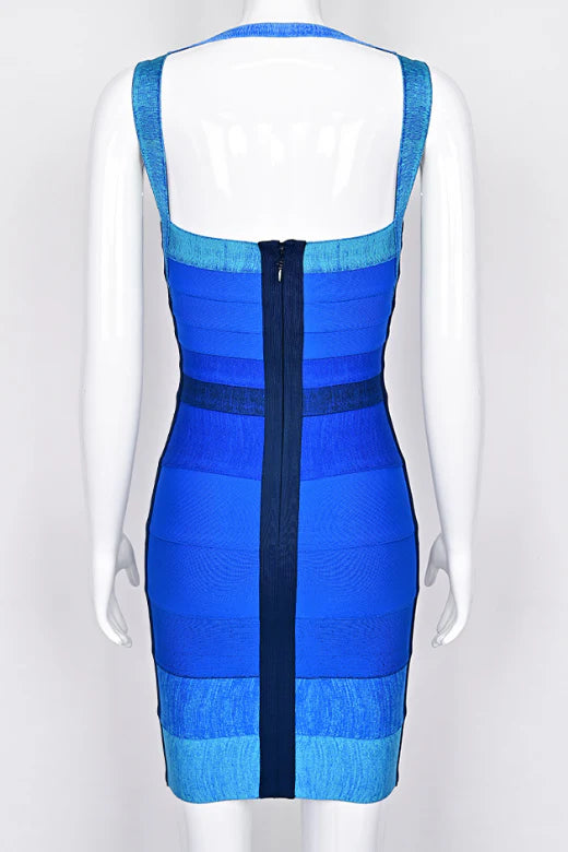 Portia Bandage Mini Dress Royal Blue