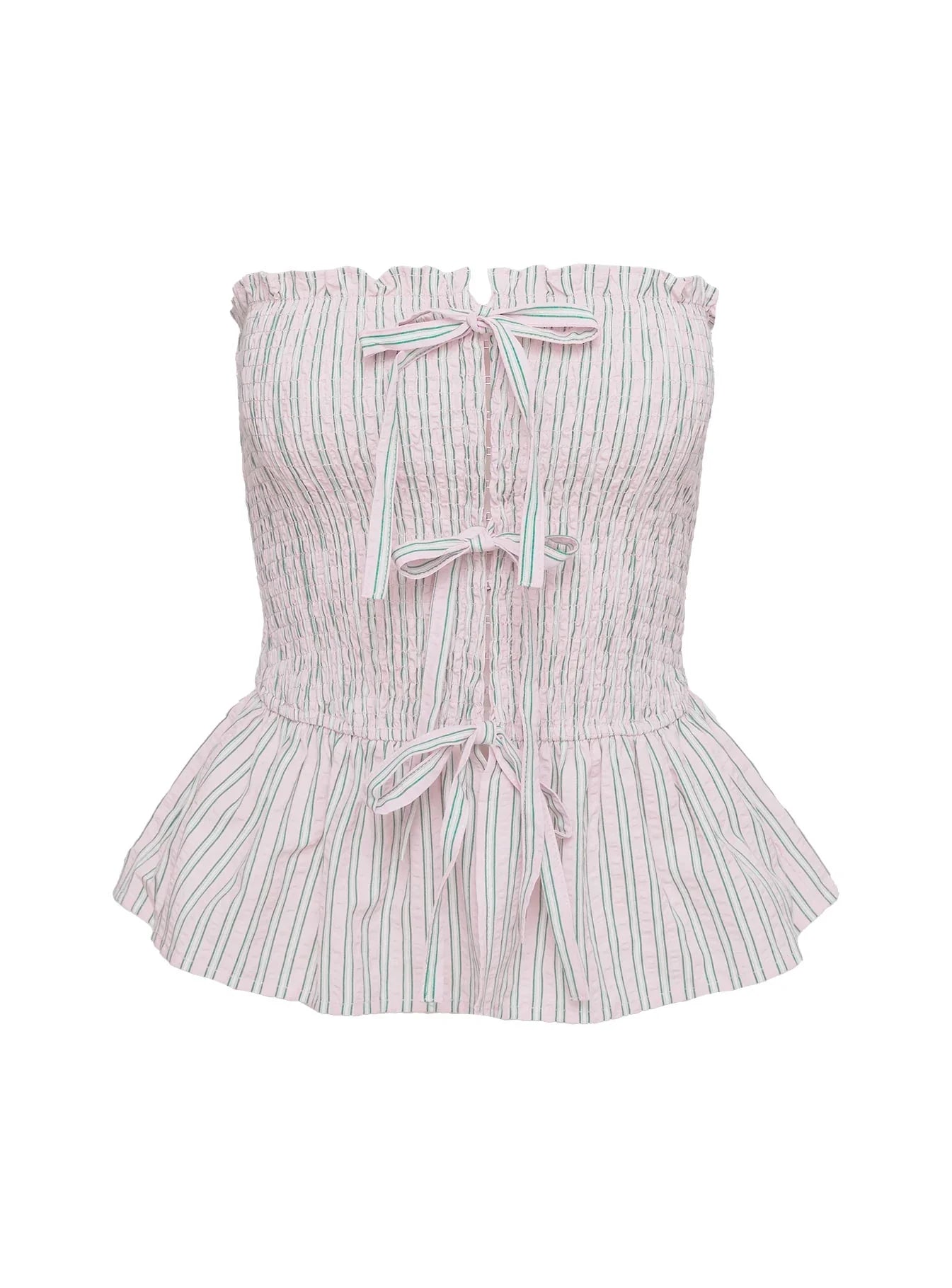 Saskea Strapless Top Pink
