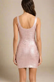 Cindy Bandage Mini Dress Rose