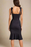 Nora Bandage Midi Dress Classic Black