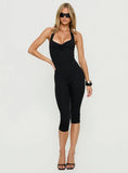 Emmott 3/4 Halter Jumpsuit Black