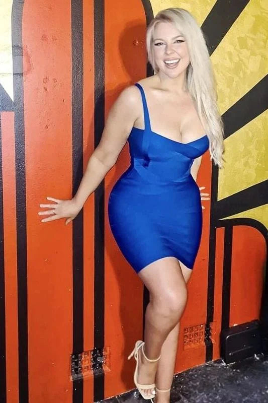 Heidi Bandage Mini Dress White Pearl