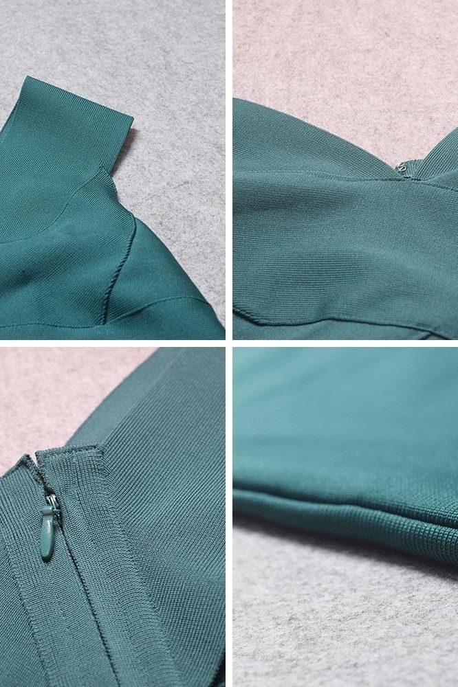 Ash Bandage Dress Emerald Green
