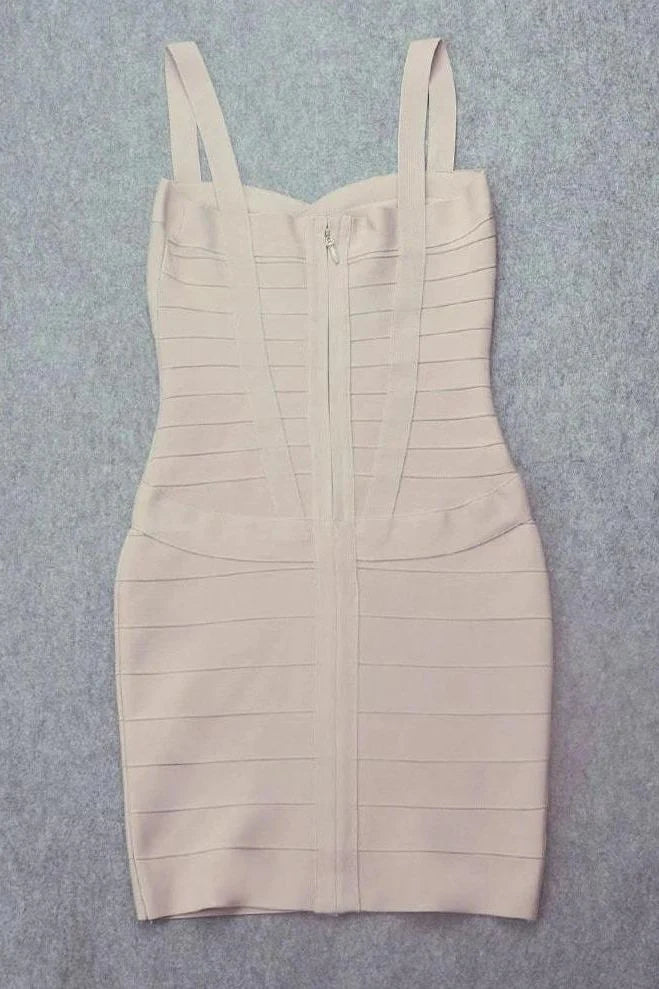 Heidi Bandage Mini Dress Cream