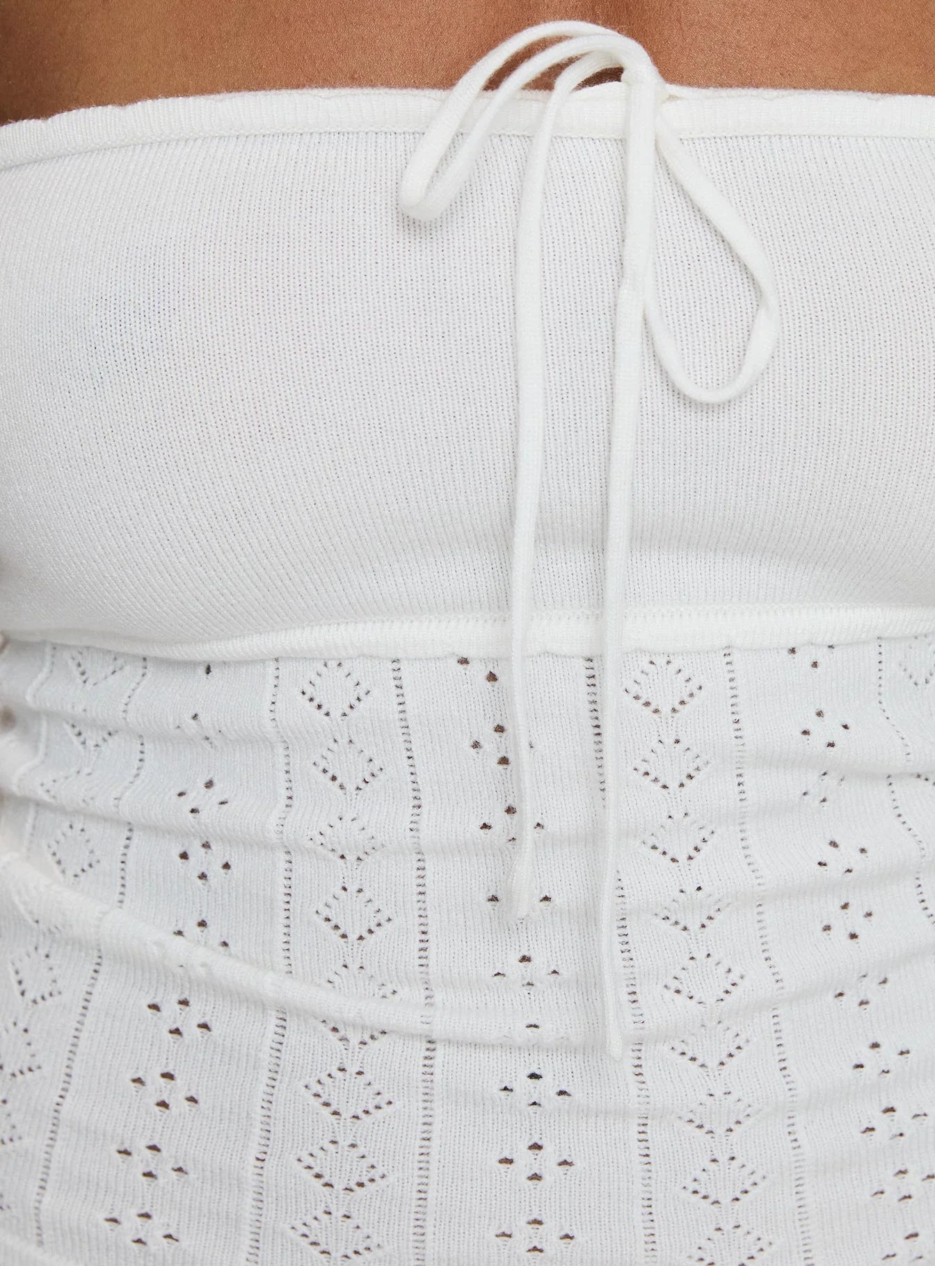 Seona Strapless Top White