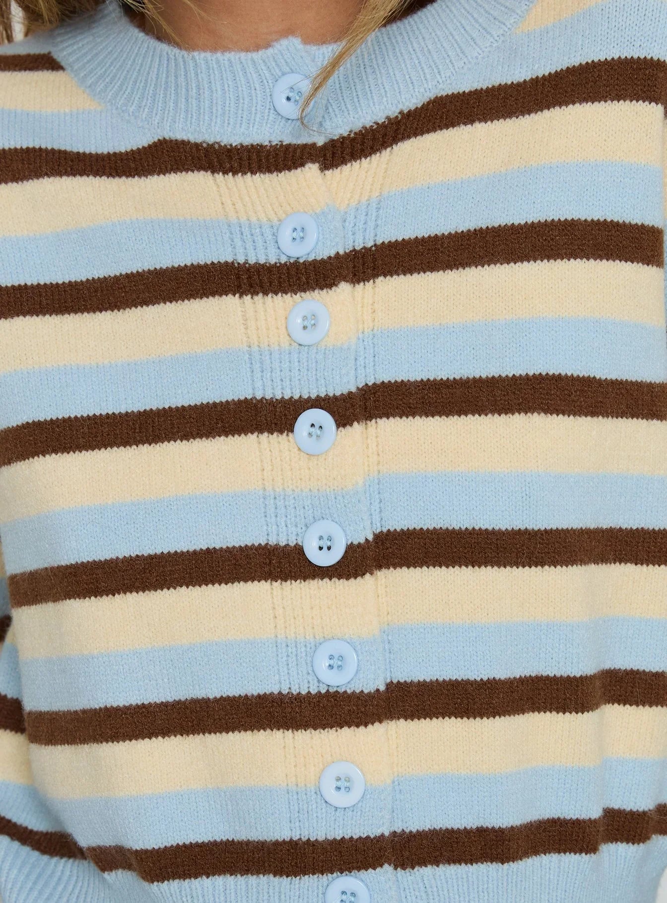 Rhitta Button Down Cardigan Multi Stripe