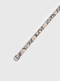 Jacksonne Faux Leather Belt Snake Silver
