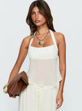 Finesse Halter Top Yellow