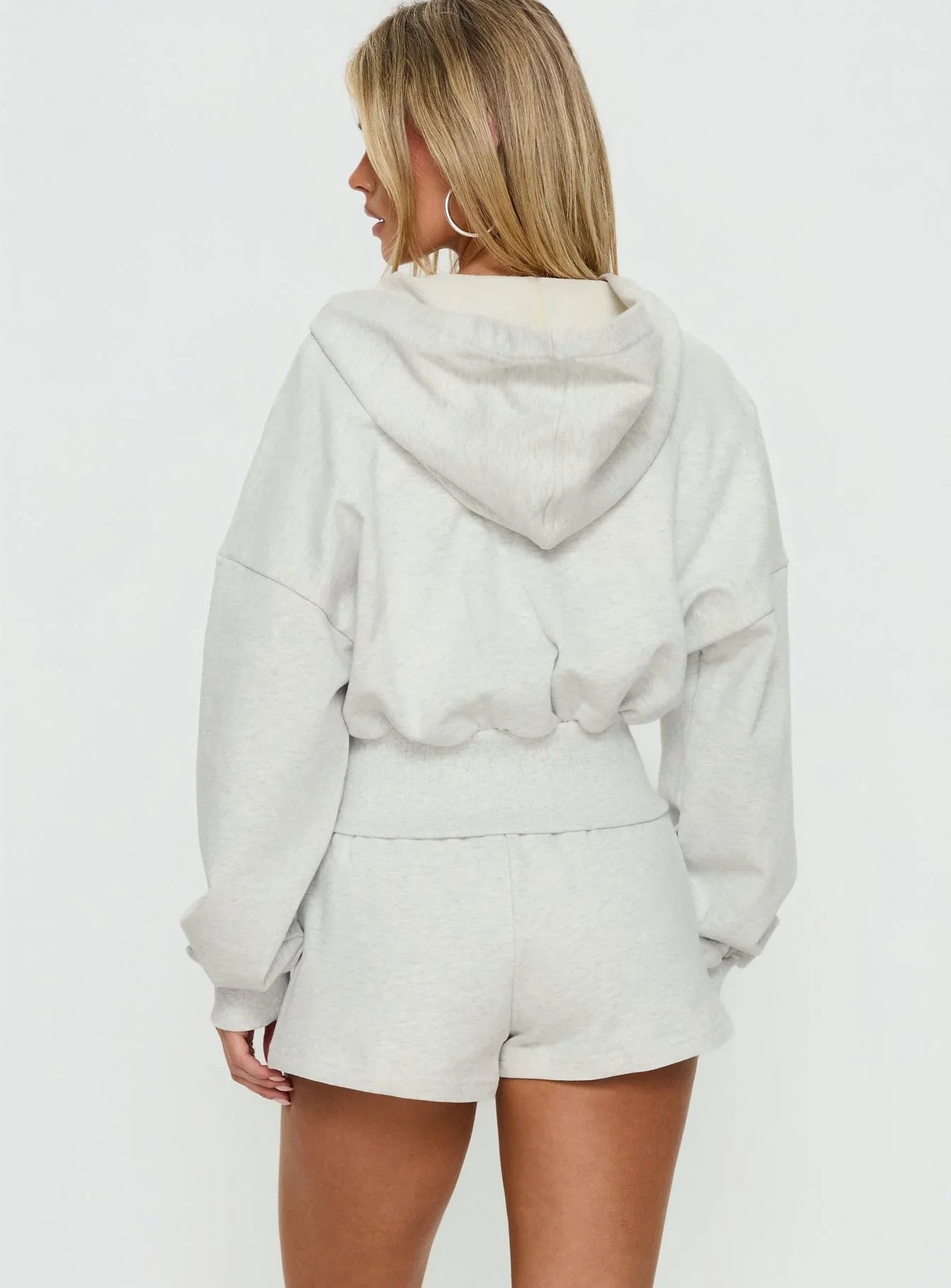 Daybreak Rib Waist Shorts Snow Marle