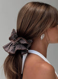 Way Back In Scrunchie Brown White