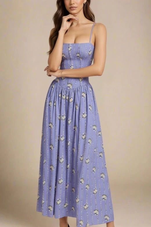 Tasmin Midi Dress Royal Blue