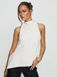 Days Get Dark Asymmetrical Top Cream