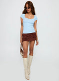 Baseline Scoop Tee Light Blue
