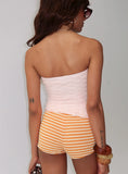 Ordinary Life Strapless Textured Top Pink