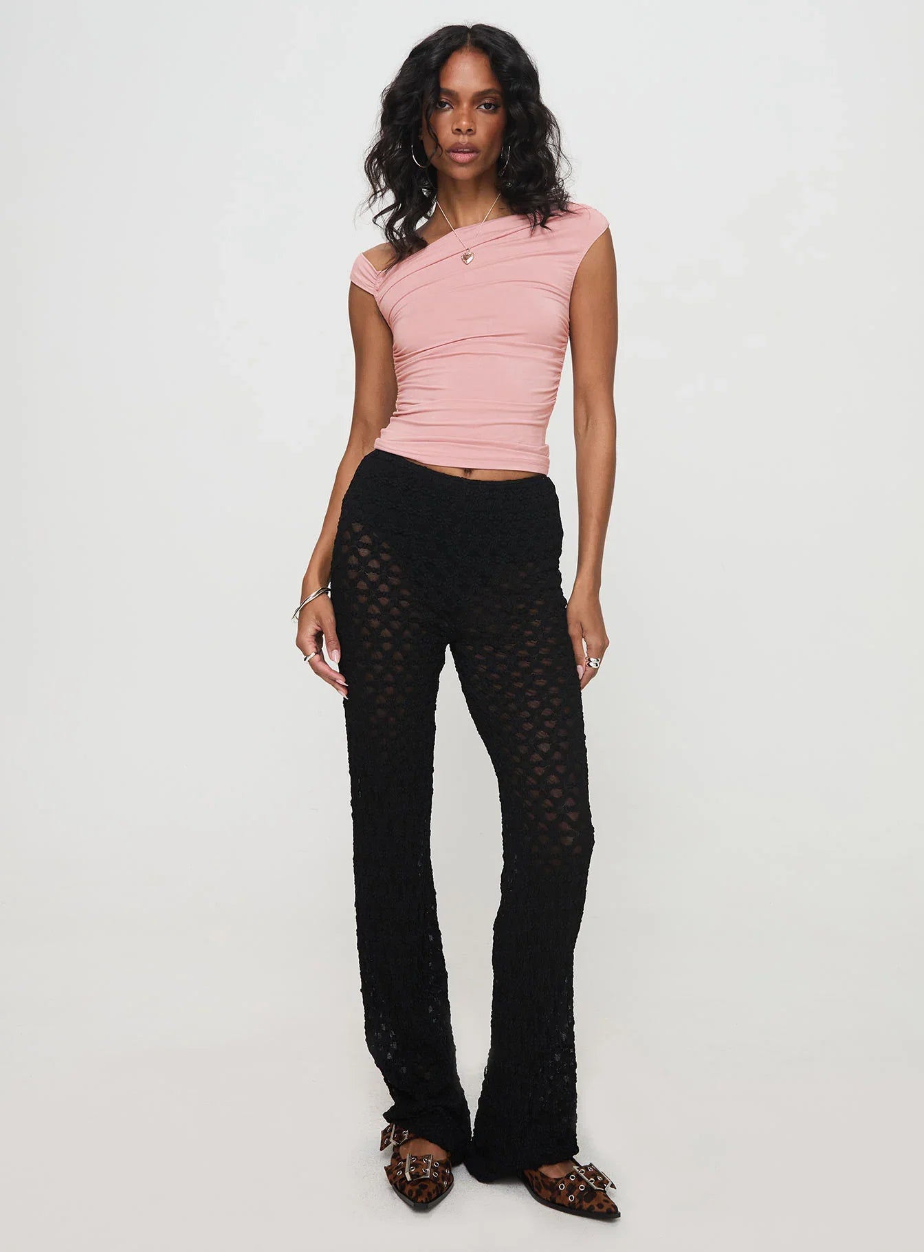 Call It What You Want Mesh Pants Black