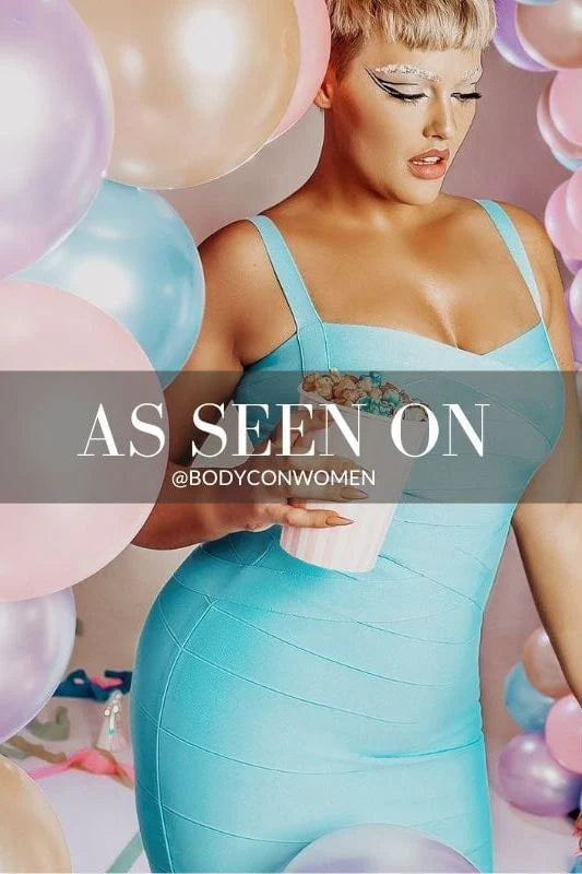 Heidi Bandage Midi Dress Sky Blue