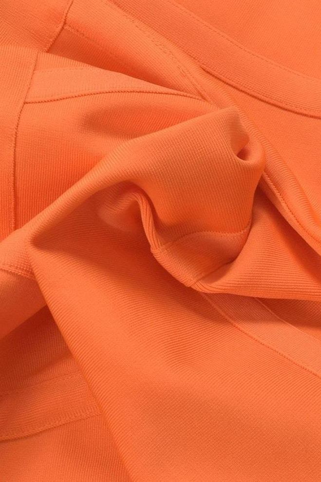 Kit Bandage Dress Apricot Orange Sale