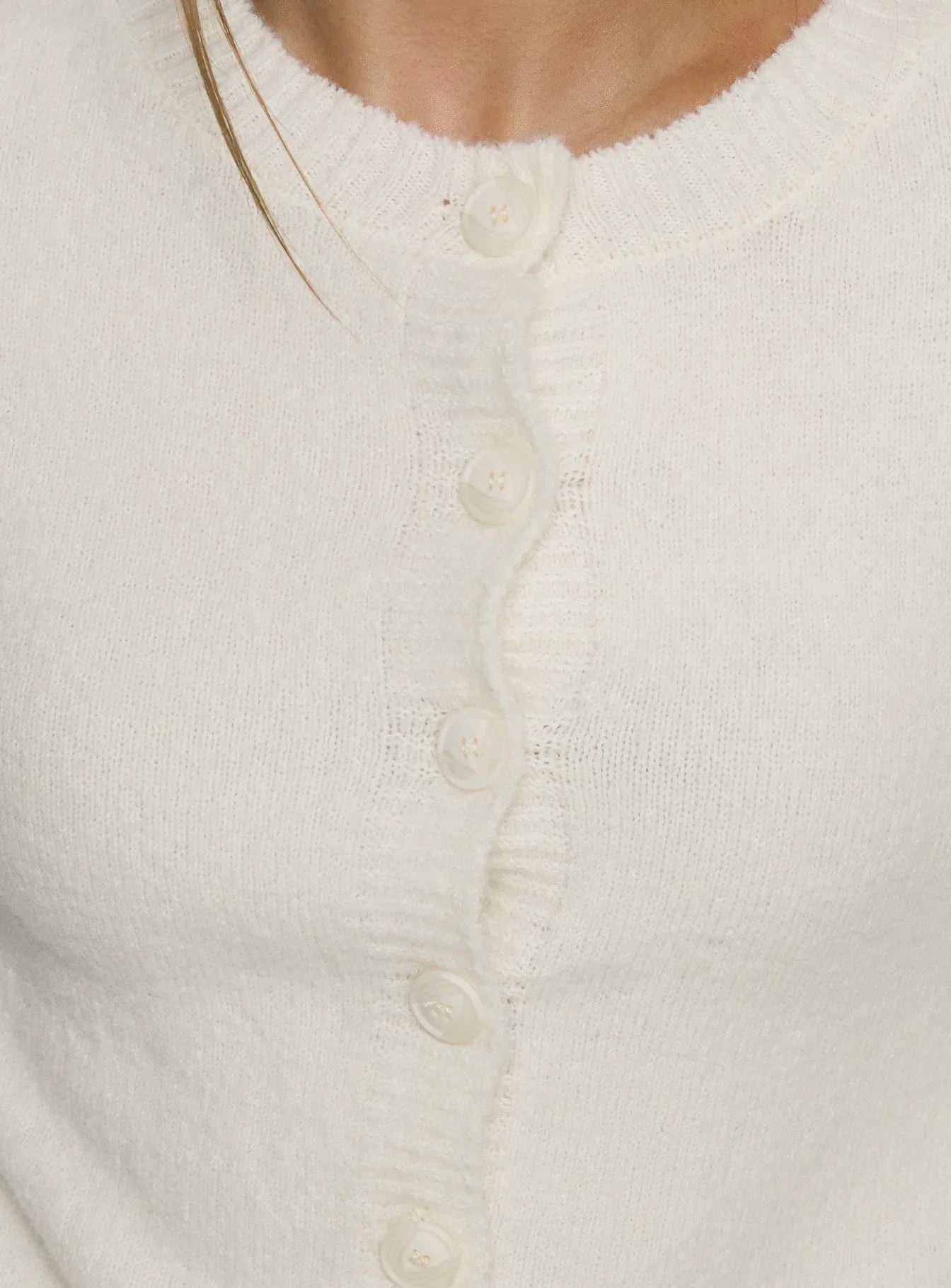 Denmark Cardigan White