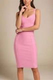 Kit Bandage Dress Blush Pink