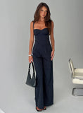 Briana Set Navy Pinstripe