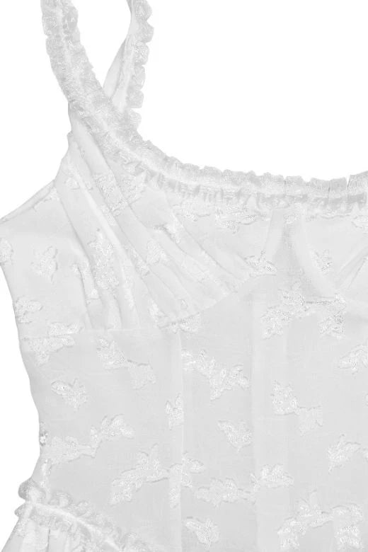 Collins Maxi Dress White Pearl Sale