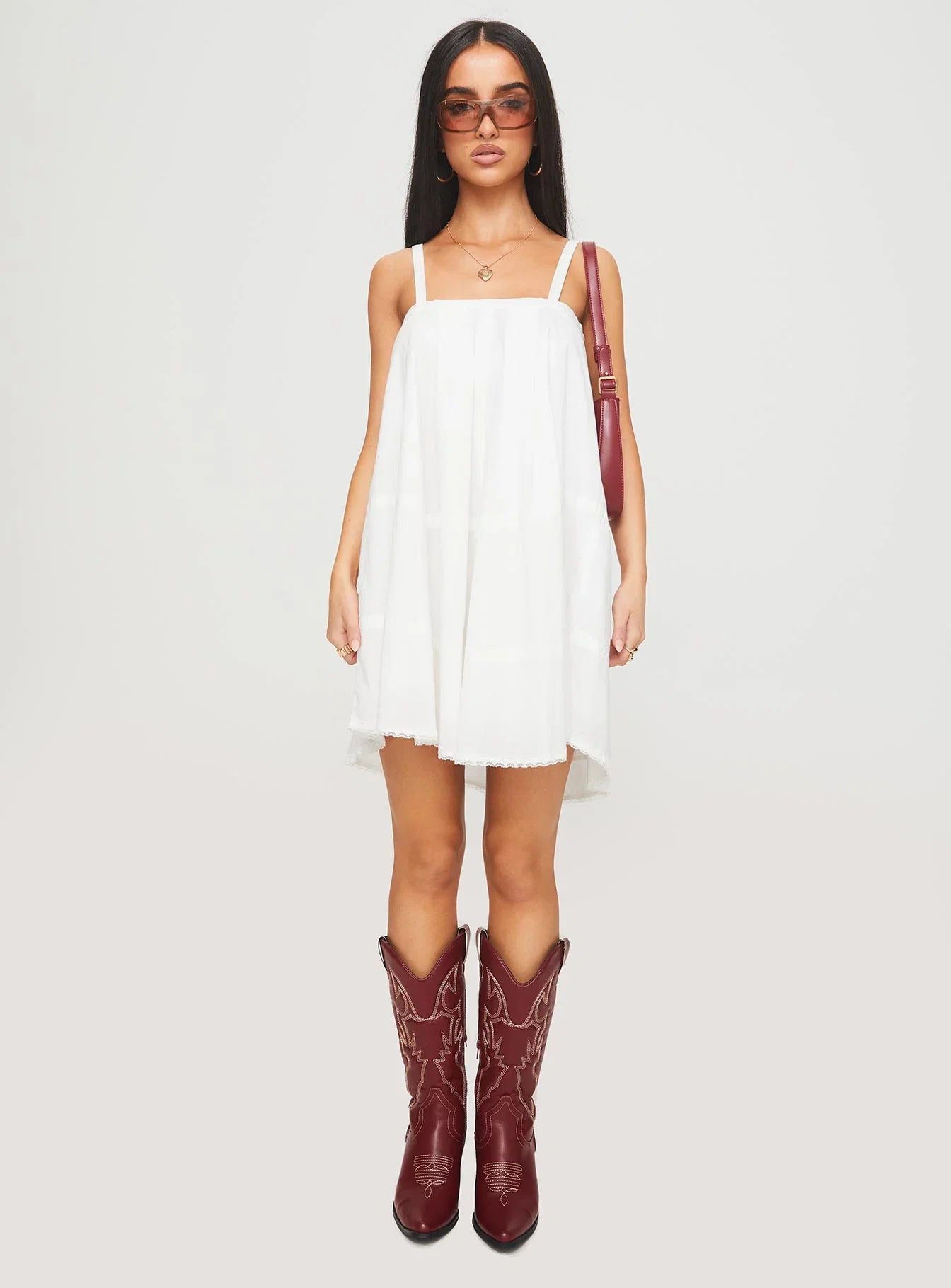 Jubilant Mini Dress White