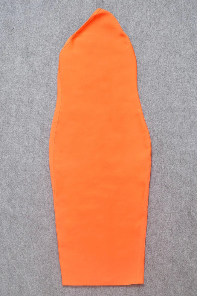 Joi Bodycon Midi Dress Apricot Orange Sale